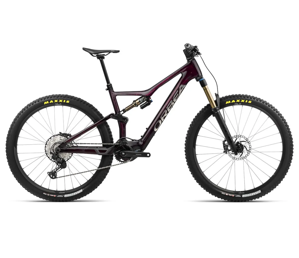 Orbea rower elektryczny RISE M10 L Wine Red Carbon View - Titan (Gloss)