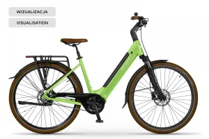 Rower elektryczny Ecobike LX 100 Automatic Pastel Green