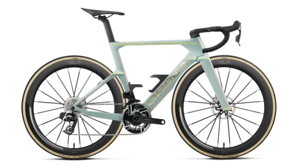 Produkt Orbea rower szosowy ORCA AERO M11e LTD PWR 49 Frozen - Aurora Obraz