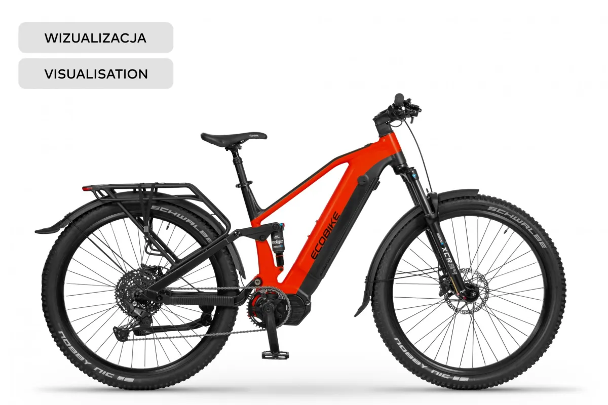 Rower elektryczny Ecobike RX 500 MAX Black Red SUV
