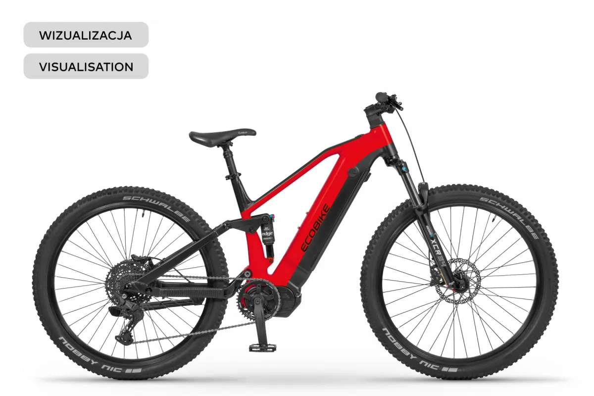 Rower elektryczny Ecobike RX 500 MAX Black Red