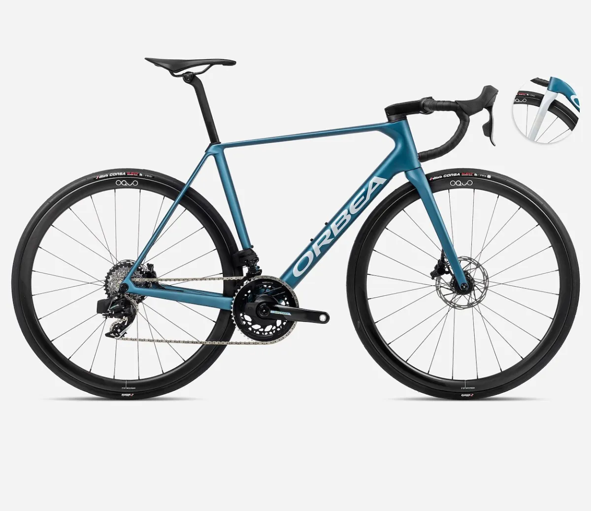 Orbea rower szosowy ORCA M21eTEAM PWR 57 Slate Blue-Halo Silver