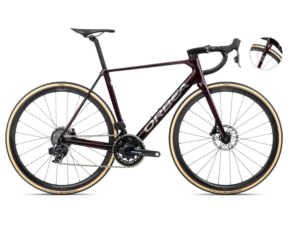 Orbea rower szosowy ORCA M21eLTD PWR 55 Wino-Tytan