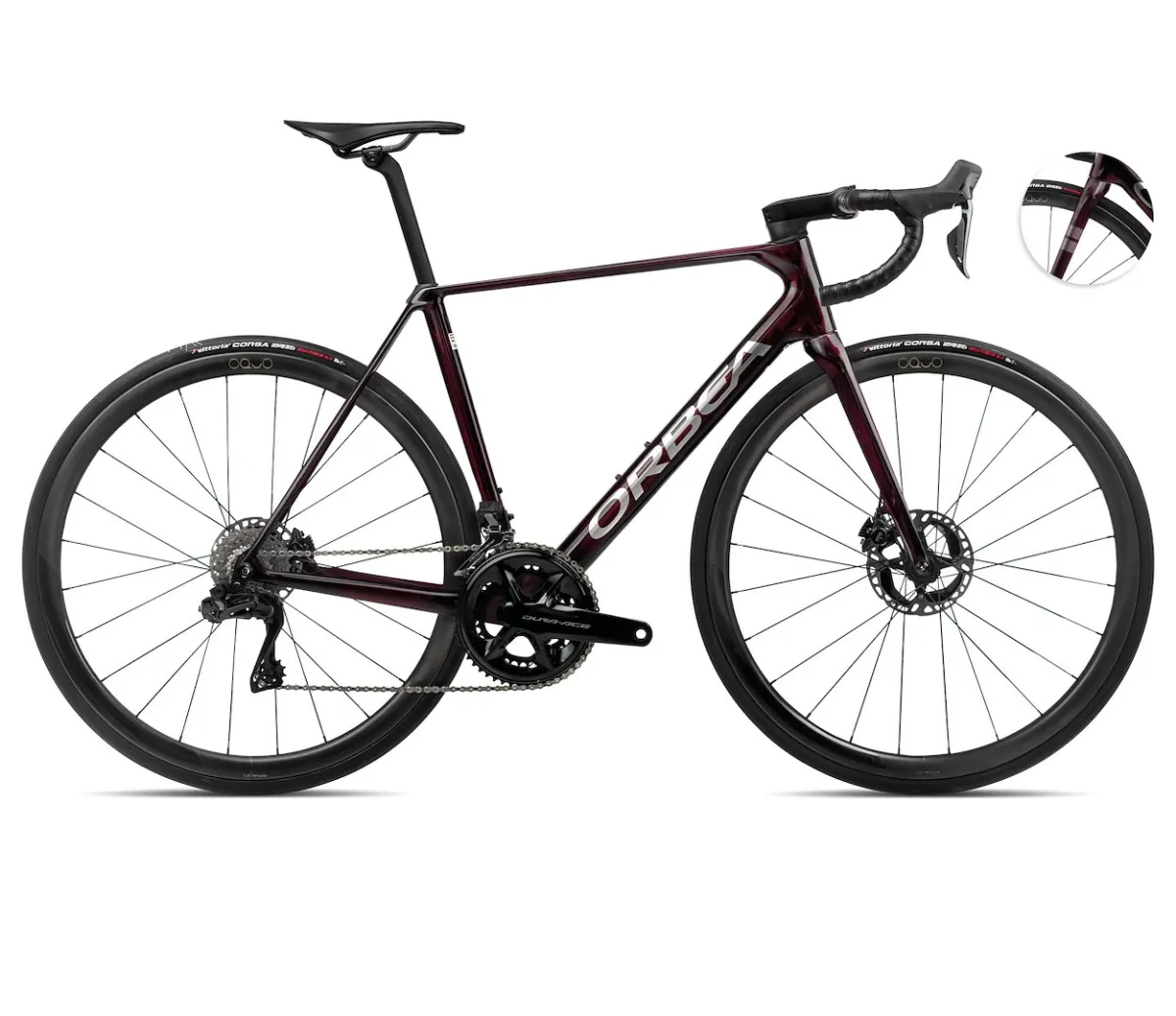 Orbea rower szosowy ORCA M10iLTD PWR 55 Wino-Tytan